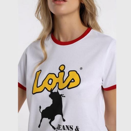 Lois Jeans Camiseta Mujer Janis Ari 131235 501 [2]
