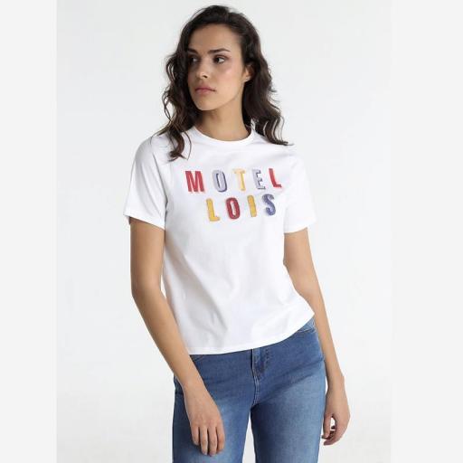 Lois Jeans Camiseta Mujer Motel Indiana 142011