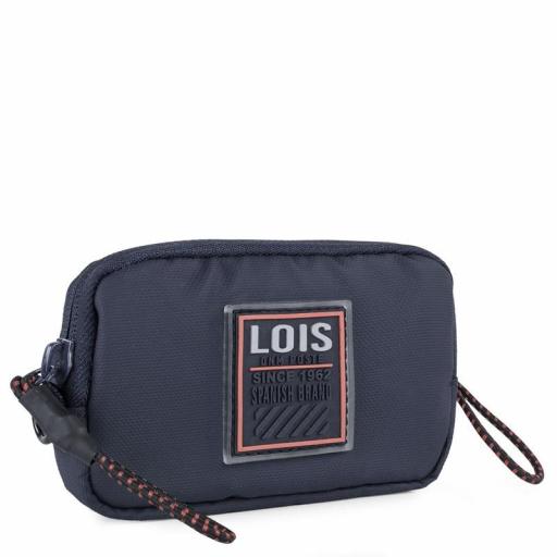 Lois Jeans Monedero en lona Cooper marino 309202-02