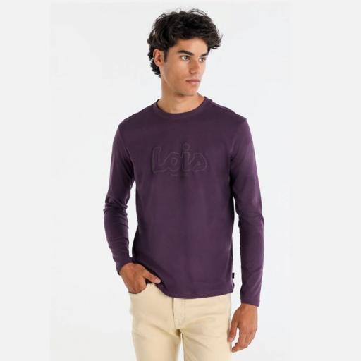 Lois Jeans Camiseta Frid Starr Morado 139668