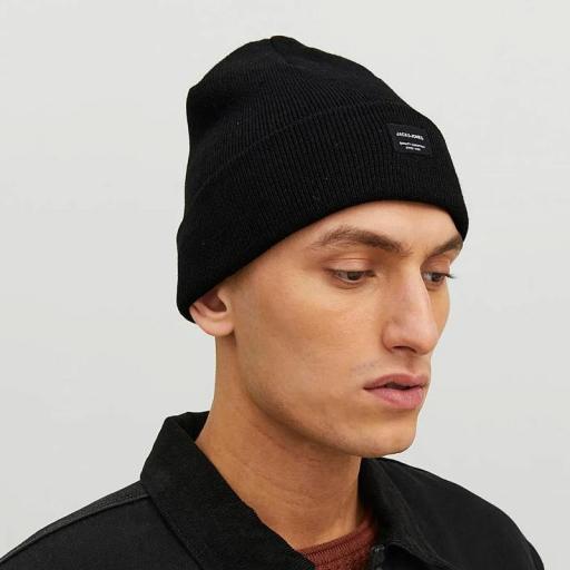 Jack & Jones Gorro Negro Jacdna Beanie 12092815 [2]