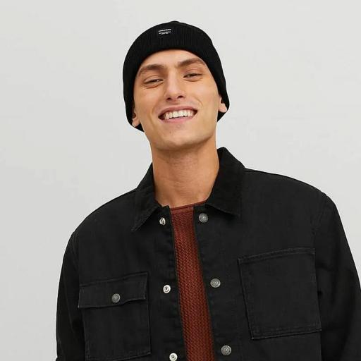 Jack & Jones Gorro Negro Jacdna Beanie 12092815 [1]