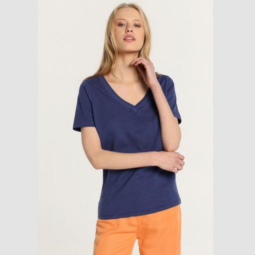 Lois Jeans Camiseta Lily Asees Azul 138175 [0]