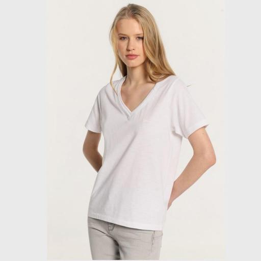 Lois Jeans Camiseta Lily Asees Blanca 138170 [0]