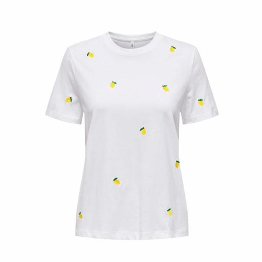 Only Camiseta de manga corta mujer limones Onlketty 15288473 [2]