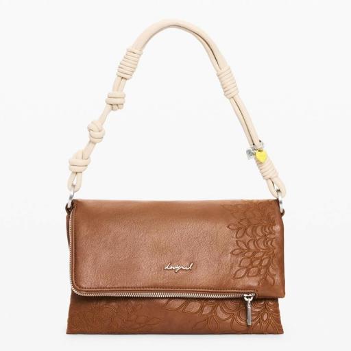 Desigual Bolso Mediano Logo Charm Marron 26SAXPB8 [4]