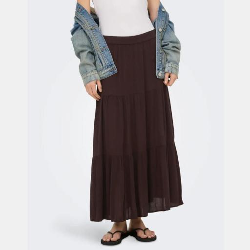 Only Falda Larga Onlmikka Black Coffee 15324808 [1]