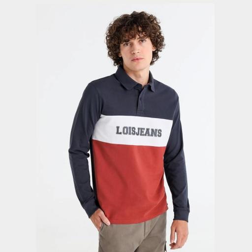 Lois Jeans Hombre Polo manga larga Calvin Root 139625