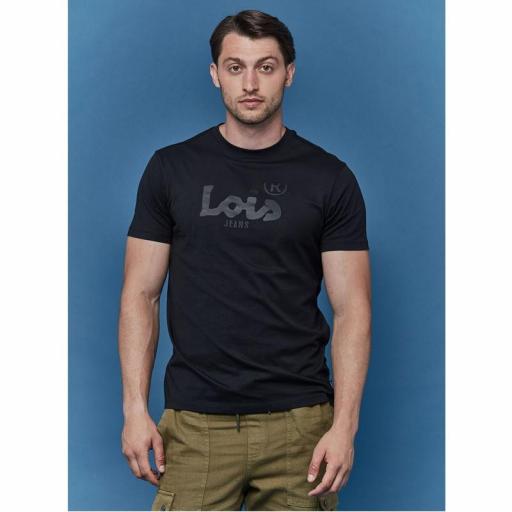 Lois Jeans Camiseta Romeo Perfecto Negra 143297 [0]
