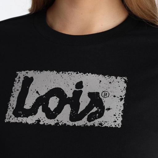 Lois Jeans Camiseta Romina Abbey Negro 143534 [2]