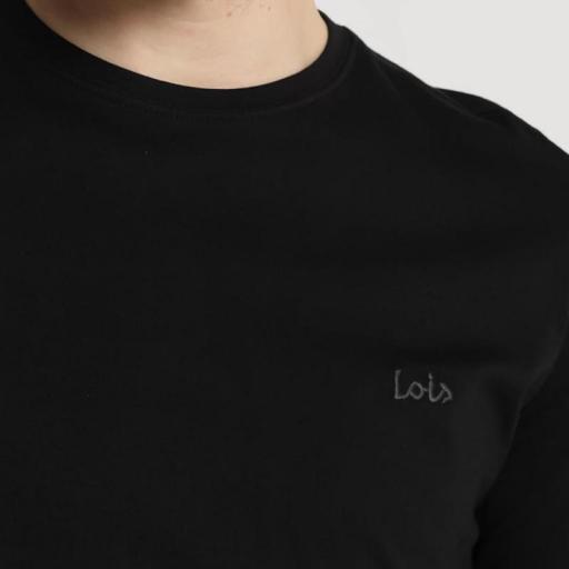 Lois Jeans Camiseta tannen Biff Negro 184153742 499 [2]