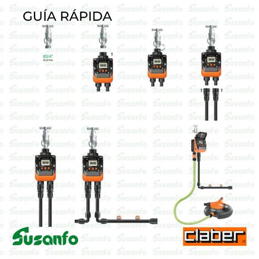 Programador de riego Claber Aquadue Duplo Evolution 8410 de 2 vías independiente [3]