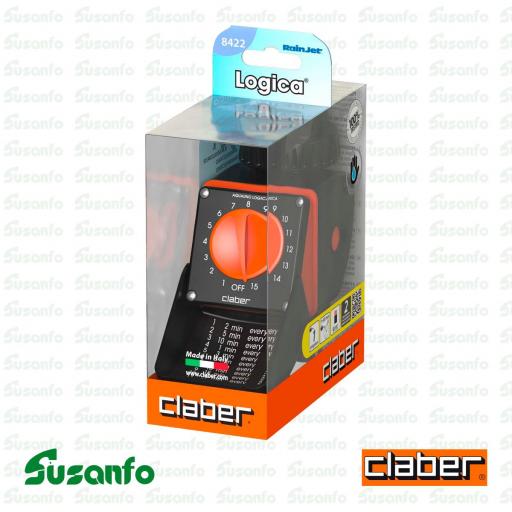 Programador de riego Claber Aquauno Logica 8422 de una vía [1]