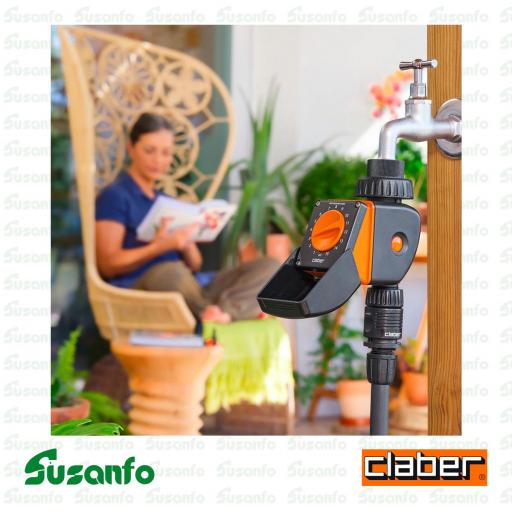 Programador de riego Claber Aquauno Logica 8422 de una vía [2]