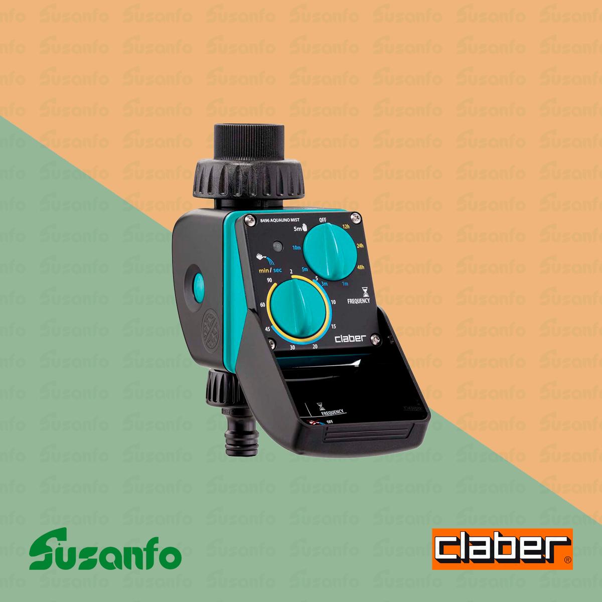 Programador Claber Aquauno Mist 8496 para nebulización y riego automático
