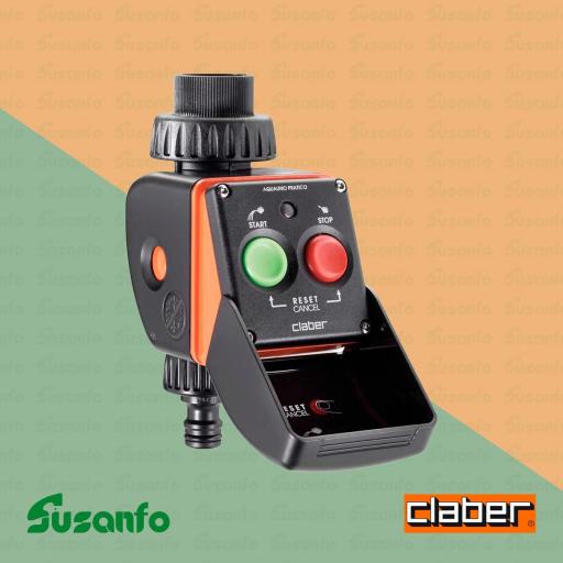 Programador de riego Claber Aquauno Pratico 8425 de una vía [0]