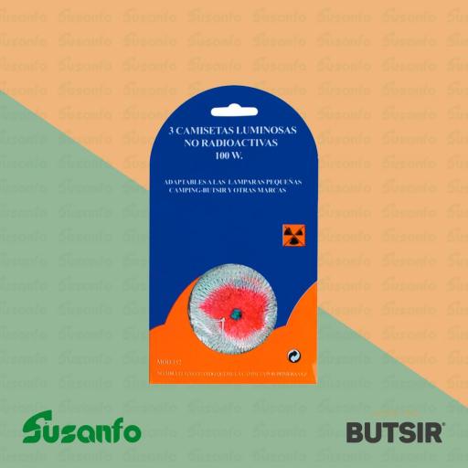 Camisas lámpara gas Butsir 100 | blister 3 unidades original