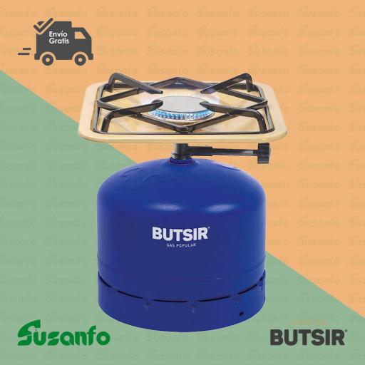 Fogón camping gas Butsir Pop Classic HOBC0001 para botella azul 2-2,8 kg