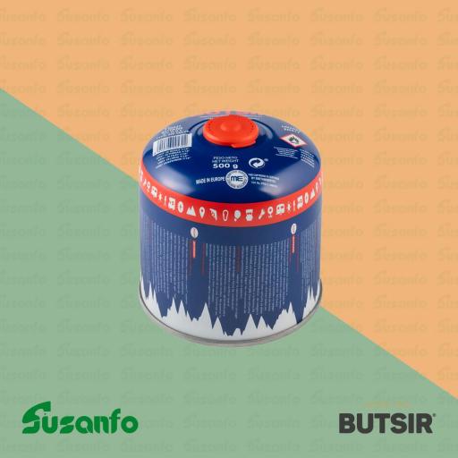 Cartucho gas Butsir B‑500 de rosca 7/16 | cartucho 500 g para camping y hornillos [0]