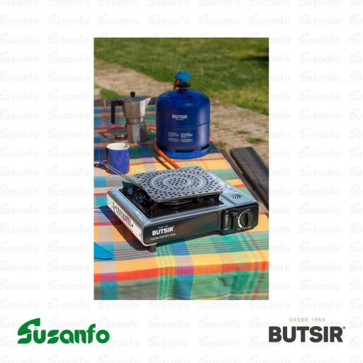 Cocina portátil Butsir MS-2000 Dual | cartucho B-250 y bombona azul [4]