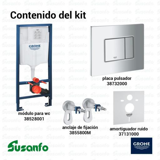 GROHE Rapid SL (387755001) kit completo — Sistema de instalación para inodoro suspendido [3]
