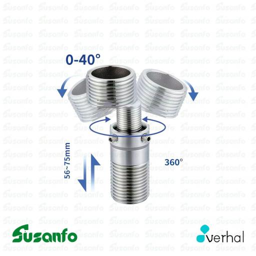 Verhal Kit Excéntricas Extensibles Rotatorias Largas 1/2″–3/4″ – Ajuste de 55–80 mm con Juntas [1]