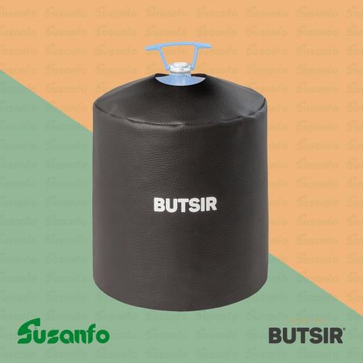 Funda protectora para botella de gas Butsir 2,8 kg – polipiel negra [0]