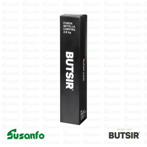 Funda protectora para botella de gas Butsir 2,8 kg – polipiel negra [1]