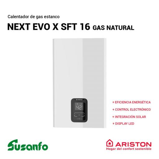 Calentador estanco Ariston Next Evo X SFT 16 - Gas Natural