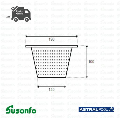 Cesto Skimmer AstralPool 4402010103 – Repuesto Original + Envío Gratis [1]