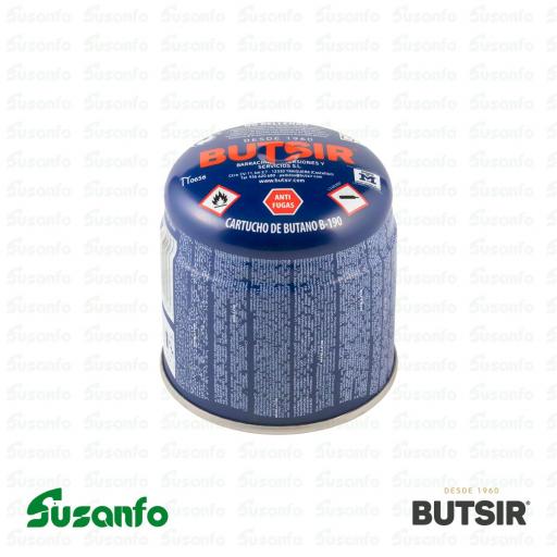 Cartucho de Gas Butsir B-190 | Perforable | para Hornillos y Soplete