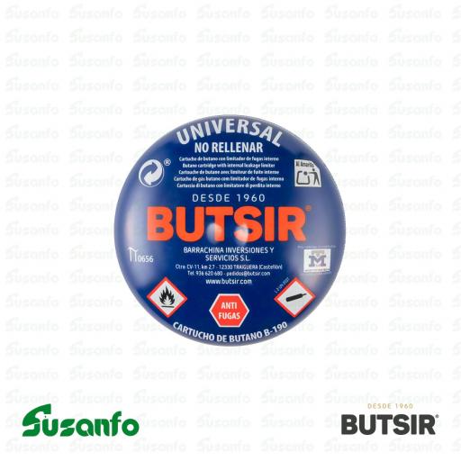 Cartucho de Gas Butsir B-190 | Perforable | para Hornillos y Soplete [1]