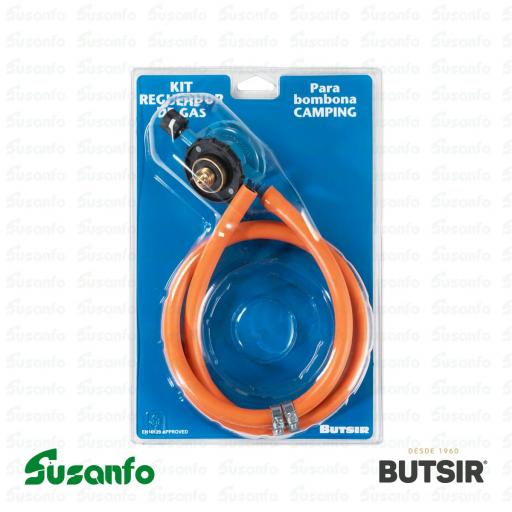 Kit Regulador de Gas Azul BUTSIR | Para botellas azules