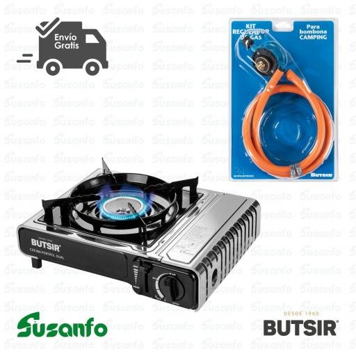 Cocina Butsir MS-2000 DUAL + Kit Regulador Azul – Envío Gratis