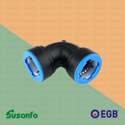 Codo 90º polietileno PUSH FIT - EGB Irriplast