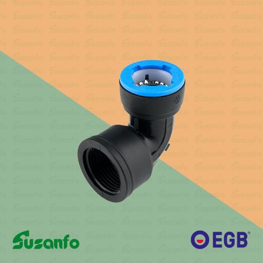Codo 90º HEMBRA polietileno PUSH FIT - EGB Irriplast