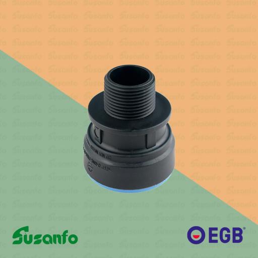 Enlace rosca macho polietileno PUSH FIT - EGB Irriplast