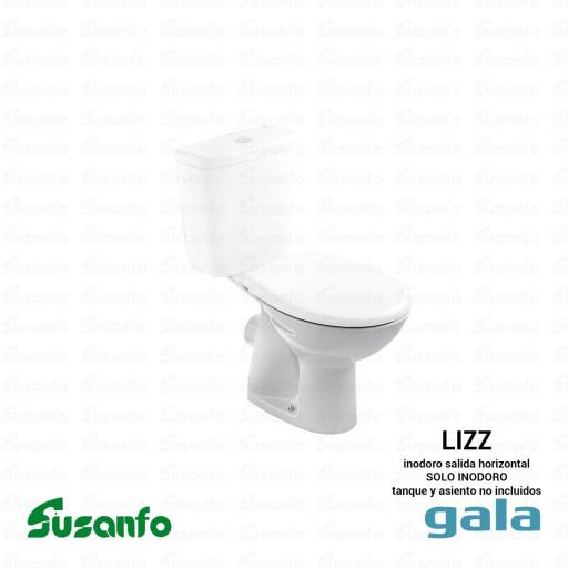 Inodoro Lizz salida horizontal para tanque bajo - 57180 01