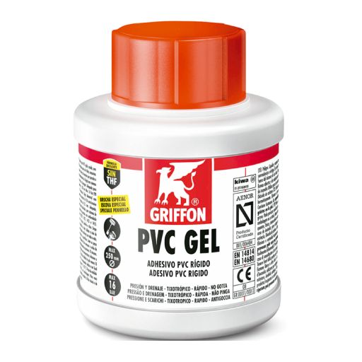 Adhesivo PVC Rígido - Presión y desagüe Griffon-Gel