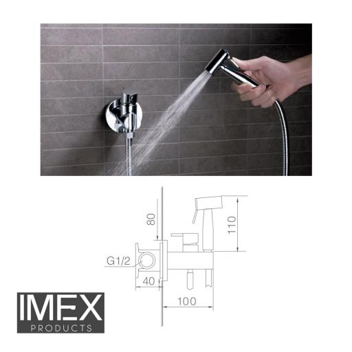 Ducha higiénica empotrada IMEX Serie Munich RDM001 [1]