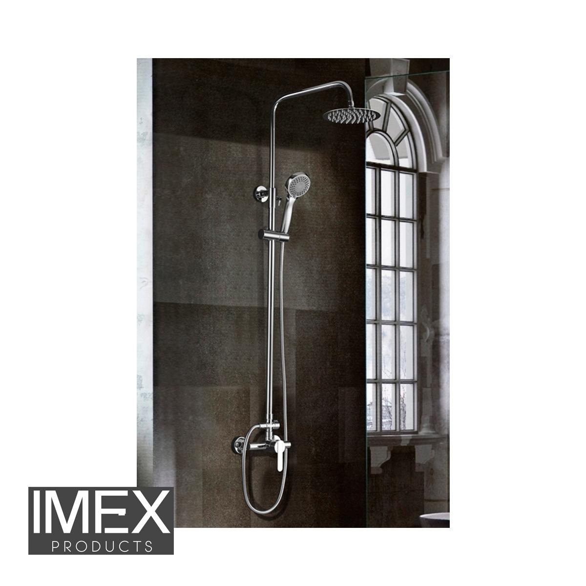 Columna de ducha Monomando IMEX ROMA Cromo BDR001