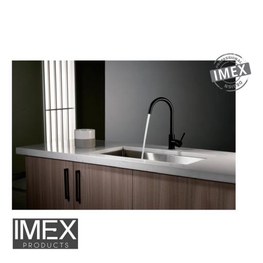 Grifo de cocina IMEX Serie Lyon Negro Mate GCR002/NG [1]