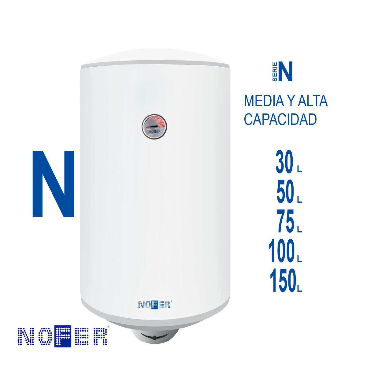 Termo eléctrico Serie N Nofer 30-150l. Nofer 109,09 €