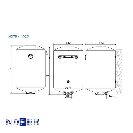 Termo eléctrico Serie N Nofer 30-150l. [4]