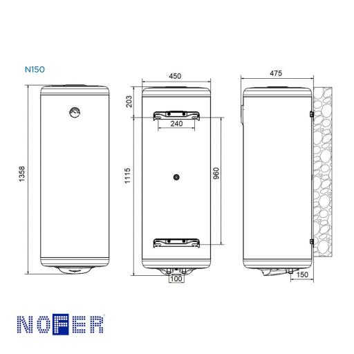 Termo eléctrico Serie N Nofer 30-150l. [5]