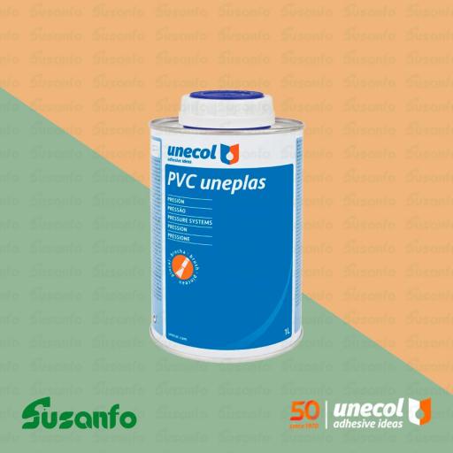 Adhesivo Unecol PVC Uneplas para tubería de PVC rígido y sistemas de presión [2]