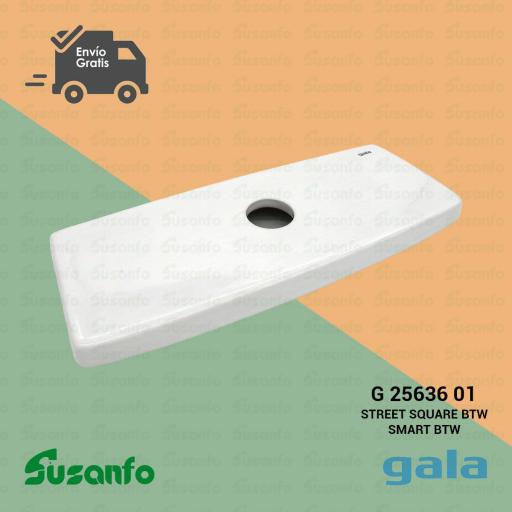 Tapa tanque bajo cerámica Gala Street Square - Gala Smart BTW - 25636 01