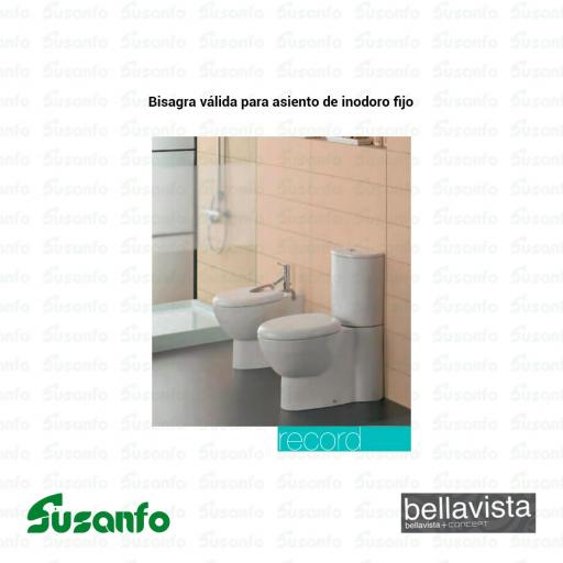 Conjunto bisagras completa asiento fijo BELLAVISTA STYLO/RECORD - G5422000 - Envío gratis [1]