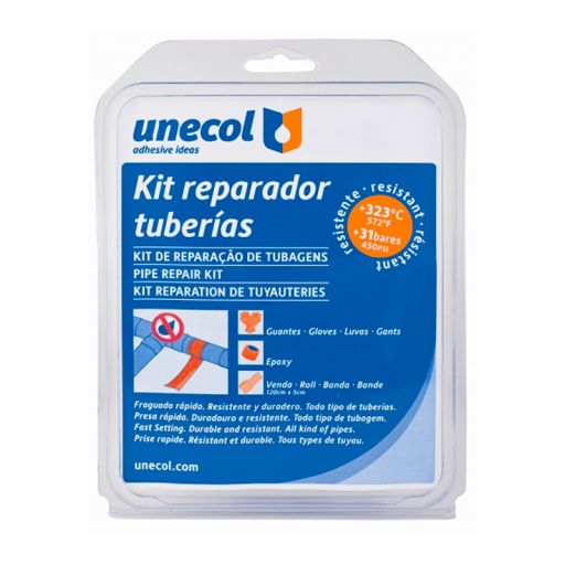 Kit Reparador Tuberías Unecol