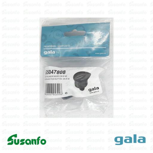 Pulsador doble D8 Ø48 mm Gala y Roca – Recambio original (cromo / negro mate) [5]